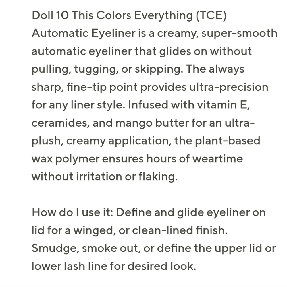 Doll 10 Aqua Gel Eyeliner Violet Cosmetics Cruelty-free Cosmetics
